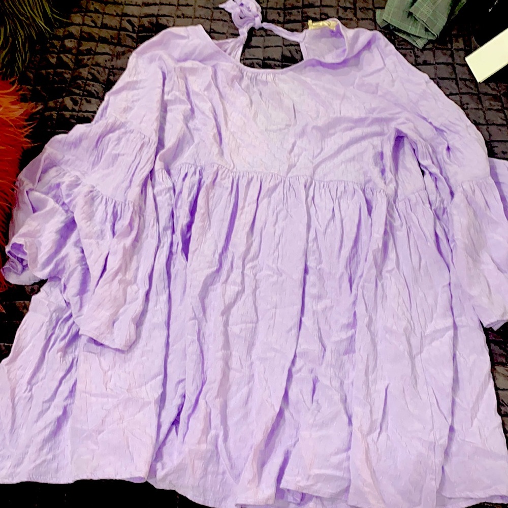 Beautiful Peach Love purple boho dress